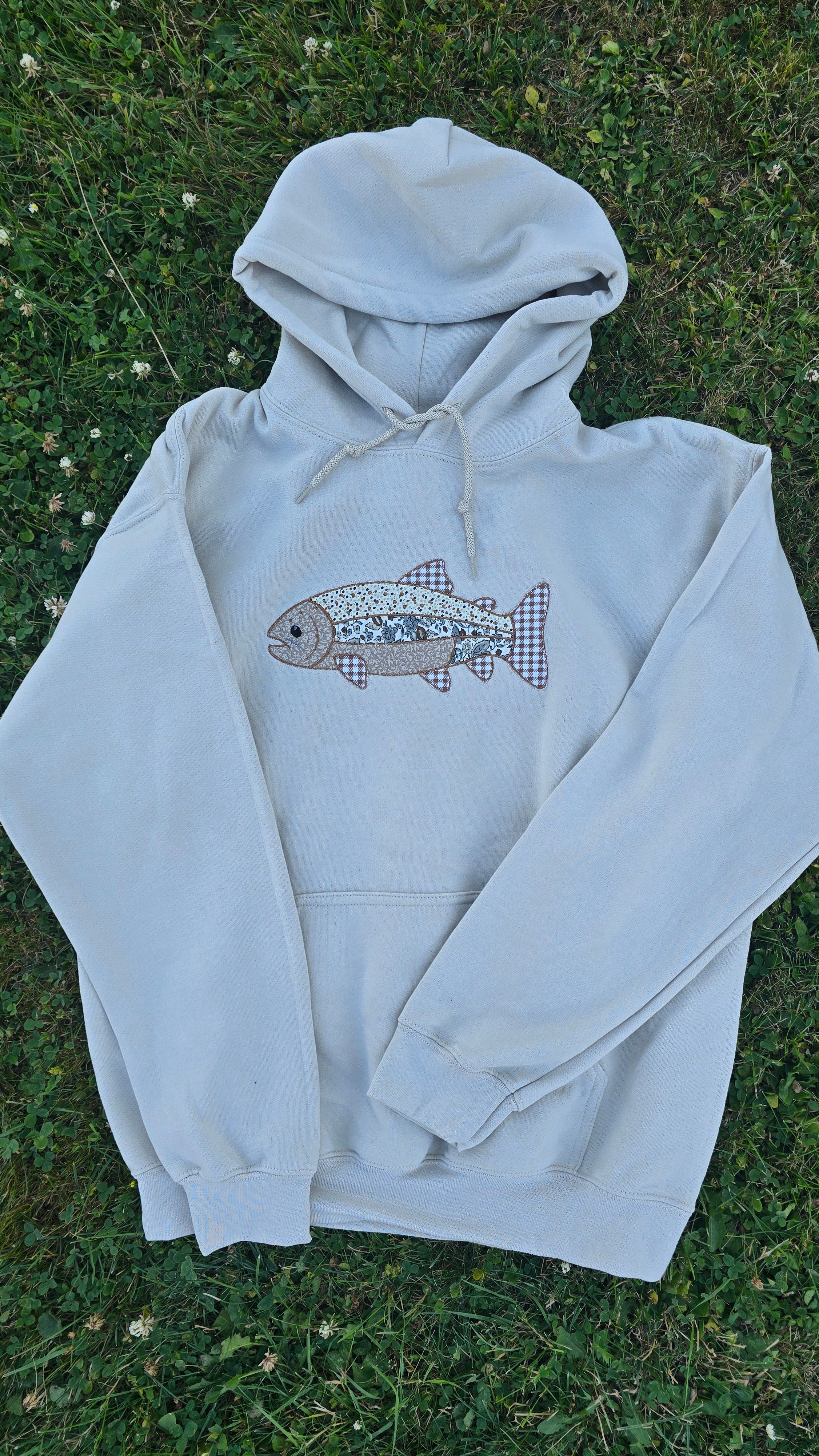 Patchwork Brown Trout - Hoodie