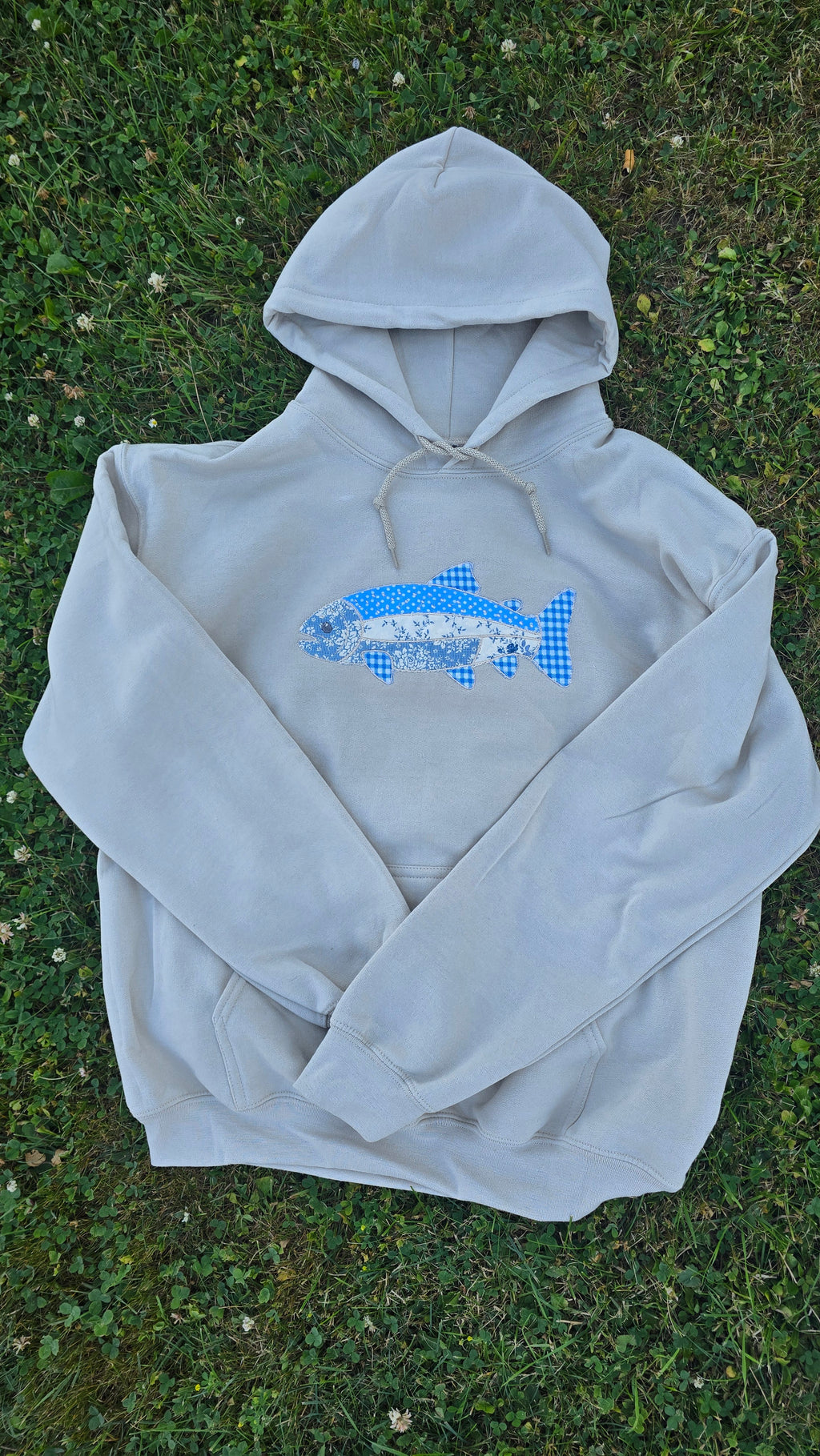 Patchwork Blue Trout - Hoodie