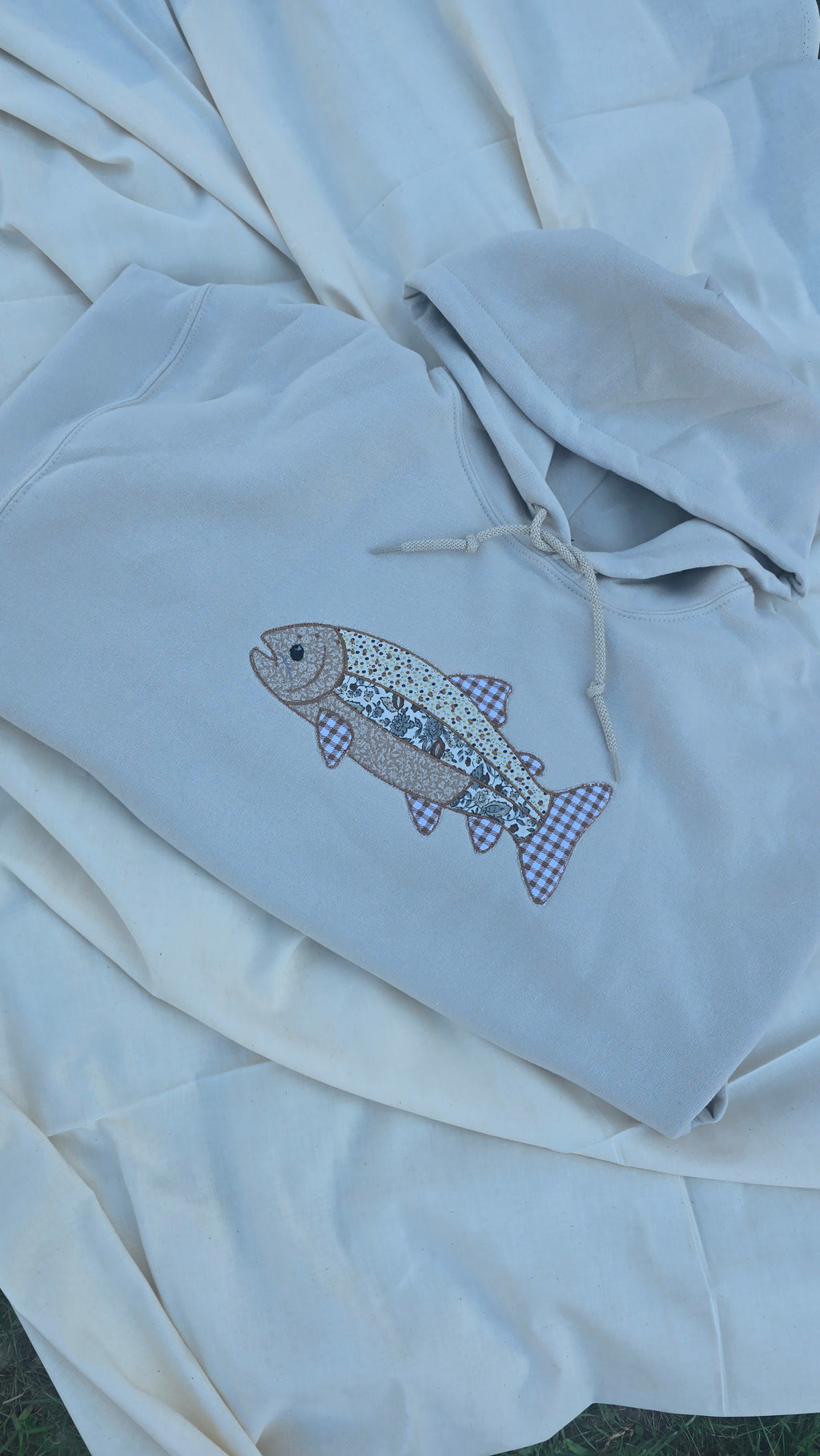 Patchwork Brown Trout - Hoodie