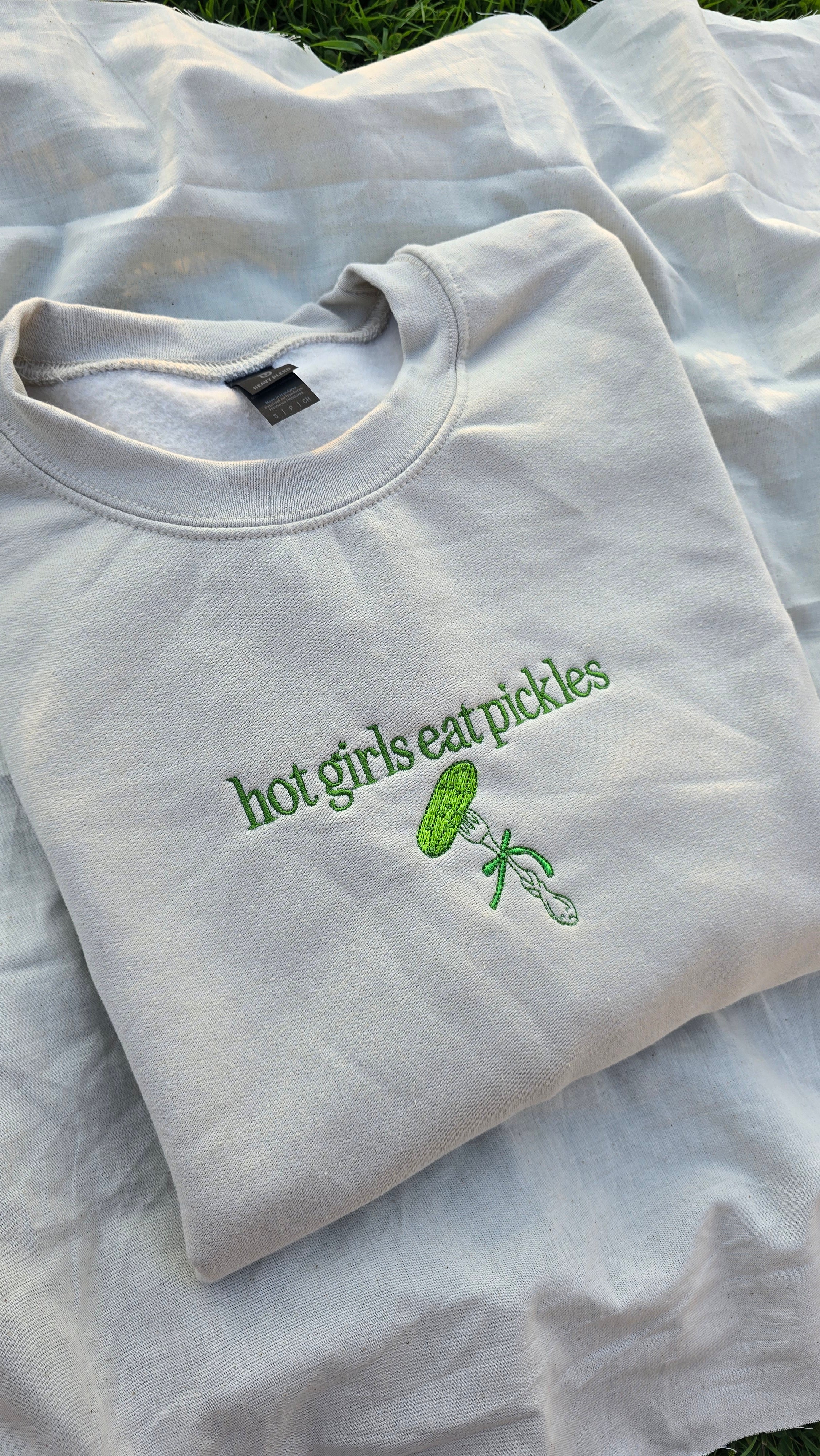 Hot Girls Eat Pickles - Crewneck Sweatshirt